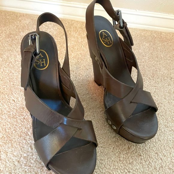 ASH Leather Wedges - Picture 1 of 4
